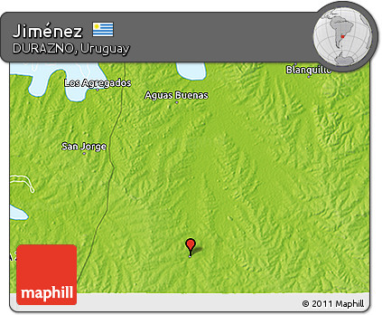 Physical 3D Map of Jiménez