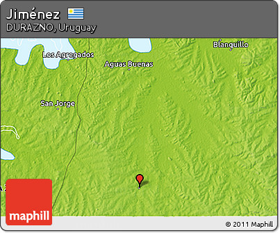 Physical 3D Map of Jiménez