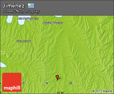 Physical Map of Jiménez