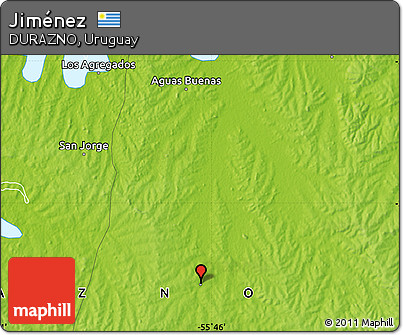 Physical Map of Jiménez