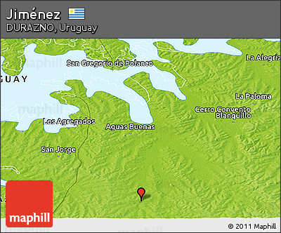 Physical Panoramic Map of Jiménez