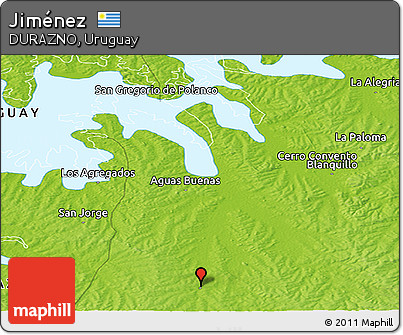 Physical Panoramic Map of Jiménez