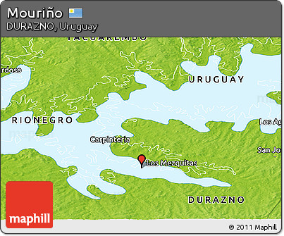 Physical Panoramic Map of Mouriño