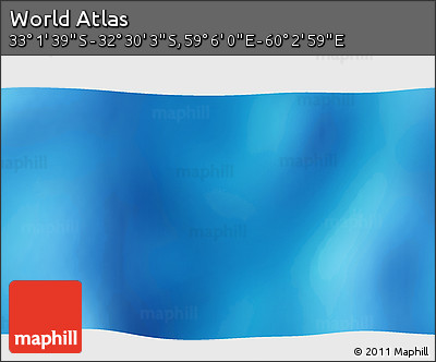 Physical 3D Map of the Area around 32° 45' 51" S, 59° 34' 30" E