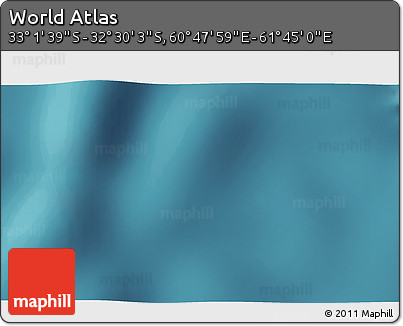 Satellite 3D Map of the Area around 32° 45' 51" S, 61° 16' 29" E