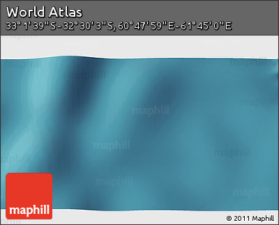 Satellite 3D Map of the Area around 32° 45' 51" S, 61° 16' 29" E