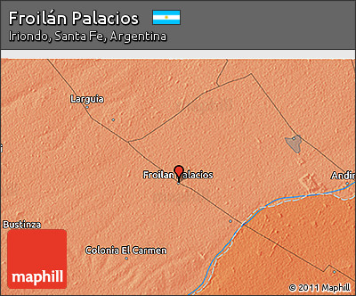 Political 3D Map of Froilán Palacios