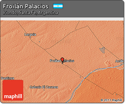 Political 3D Map of Froilán Palacios