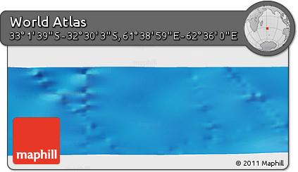 Physical Panoramic Map of the Area around 32° 45' 51" S, 62° 7' 30" E
