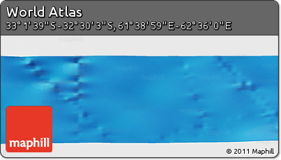 Physical Panoramic Map of the Area around 32° 45' 51" S, 62° 7' 30" E