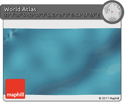 Satellite 3D Map of the Area around 32° 45' 51" S, 63° 49' 30" E
