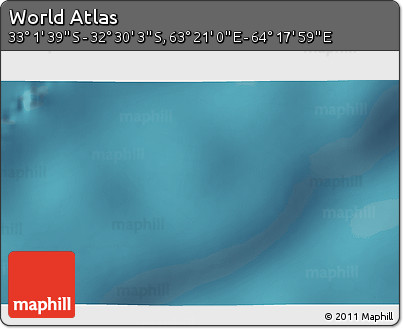 Satellite 3D Map of the Area around 32° 45' 51" S, 63° 49' 30" E