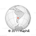 Outline Map of the Area around 32° 45' 51" S, 65° 22' 30" W, rectangular outline