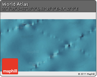 Satellite 3D Map of the Area around 32° 45' 51" S, 67° 13' 29" E