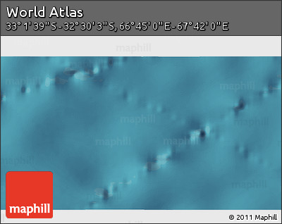 Satellite 3D Map of the Area around 32° 45' 51" S, 67° 13' 29" E