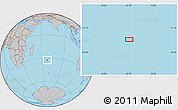 Gray Location Map of the area around 32° 45' 51" S, 67° 13' 29" E