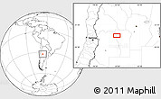Blank Location Map of the area around 32° 45' 51" S, 67° 4' 29" W