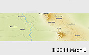 Physical Panoramic Map of Lomas Blancas