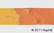 Political Panoramic Map of the area around 32° 45' 51" S, 67° 4' 29" W