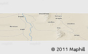 Shaded Relief Panoramic Map of the area around 32° 45' 51" S, 67° 4' 29" W