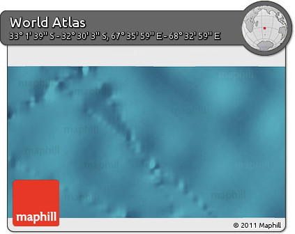 Satellite 3D Map of the Area around 32° 45' 51" S, 68° 4' 29" E