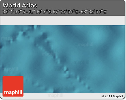 Satellite 3D Map of the Area around 32° 45' 51" S, 68° 4' 29" E