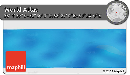 Physical Panoramic Map of the Area around 32° 45' 51" S, 68° 55' 30" E