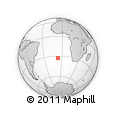 Outline Map of the Area around 32° 45' 51" S, 6° 43' 29" W, rectangular outline