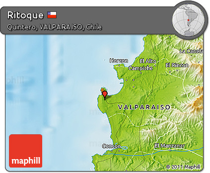 Physical 3D Map of Ritoque