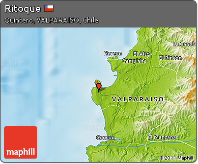 Physical 3D Map of Ritoque