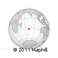 Outline Map of the Area around 32° 45' 51" S, 72° 19' 29" E, rectangular outline