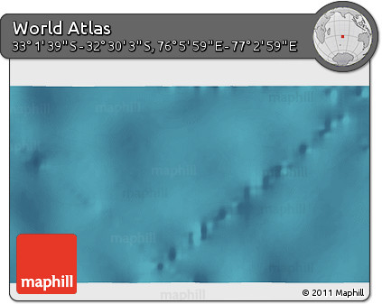 Satellite 3D Map of the Area around 32° 45' 51" S, 76° 34' 29" E
