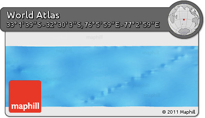 Physical Panoramic Map of the Area around 32° 45' 51" S, 76° 34' 29" E