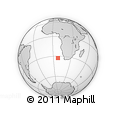 Outline Map of the Area around 32° 45' 51" S, 7° 43' 29" E, rectangular outline