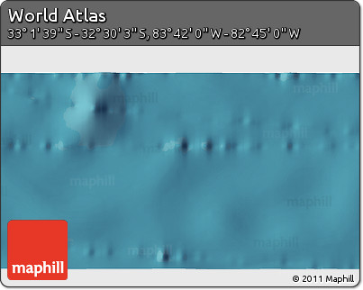 Satellite 3D Map of the Area around 32° 45' 51" S, 83° 13' 29" W