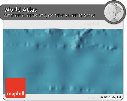 Satellite 3D Map of the Area around 32° 45' 51" S, 85° 46' 30" W