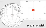 Blank Location Map of the area around 32° 45' 51" S, 88° 28' 29" E