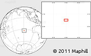 Blank Location Map of the area around 32° 45' 51" S, 91° 1' 30" E
