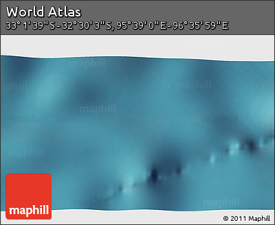 Satellite 3D Map of the Area around 32° 45' 51" S, 96° 7' 30" E