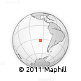 Outline Map of the Area around 32° 45' 51" S, 96° 49' 29" W, rectangular outline