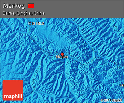 Political 3D Map of Markog