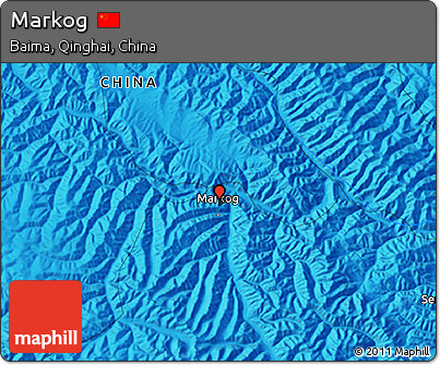 Political 3D Map of Markog