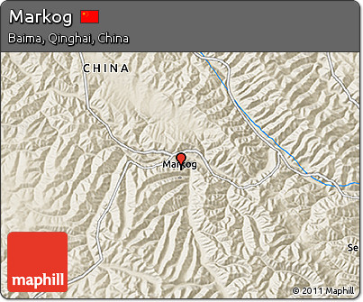 Shaded Relief 3D Map of Markog