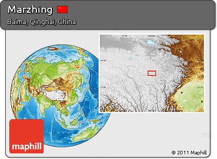 Physical Location Map of Marzhing