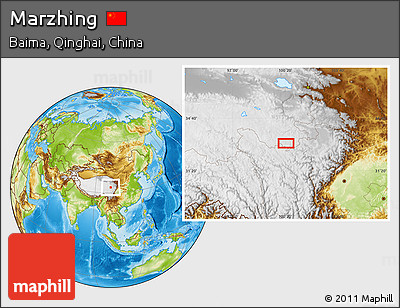 Physical Location Map of Marzhing
