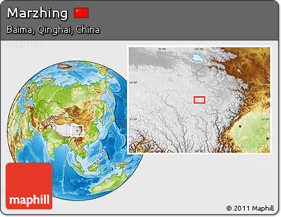 Physical Location Map of Marzhing