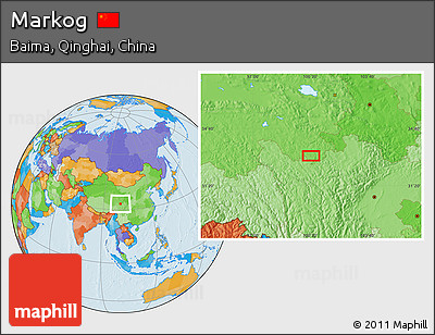 Political Location Map of Markog