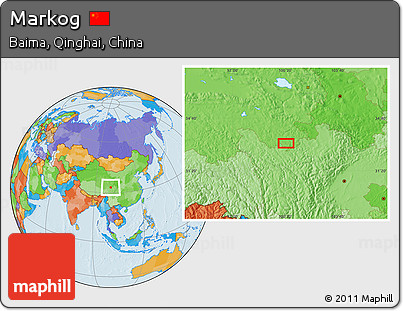 Political Location Map of Markog