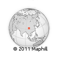 Outline Map of Markog, rectangular outline