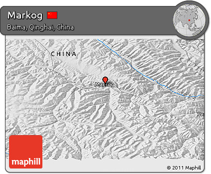 Physical Panoramic Map of Markog